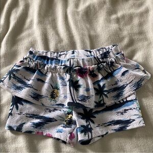 OshKosh B'gosh Blue and White Ruffle Shorts
